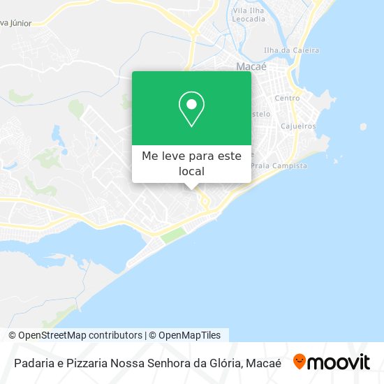Padaria e Pizzaria Nossa Senhora da Glória mapa