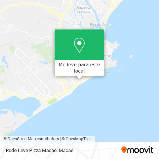 Rede Leve Pizza Macaé mapa
