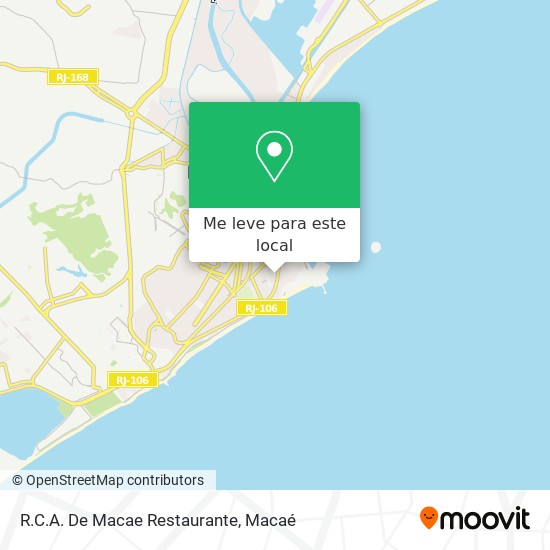 R.C.A. De Macae Restaurante mapa