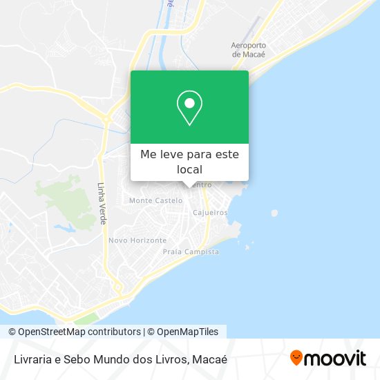 Livraria e Sebo Mundo dos Livros mapa