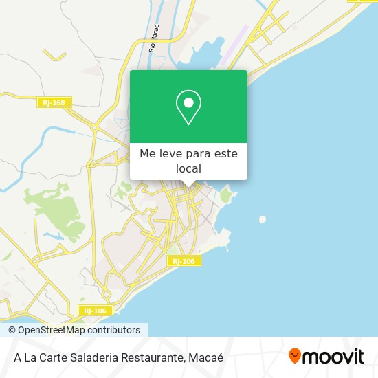 A La Carte Saladeria Restaurante mapa