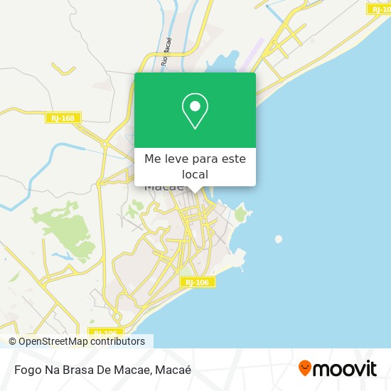 Fogo Na Brasa De Macae mapa