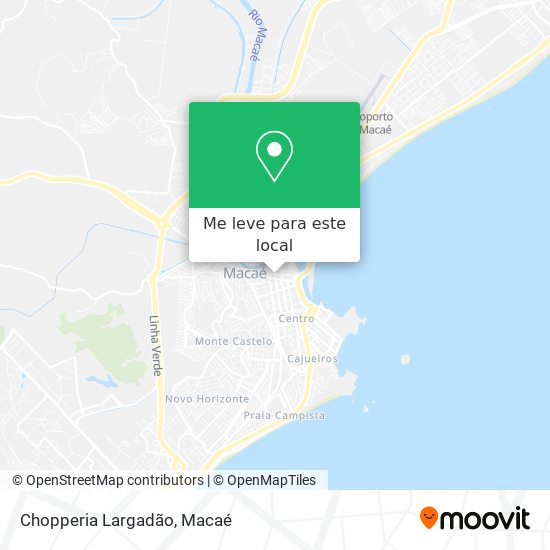 Chopperia Largadão mapa