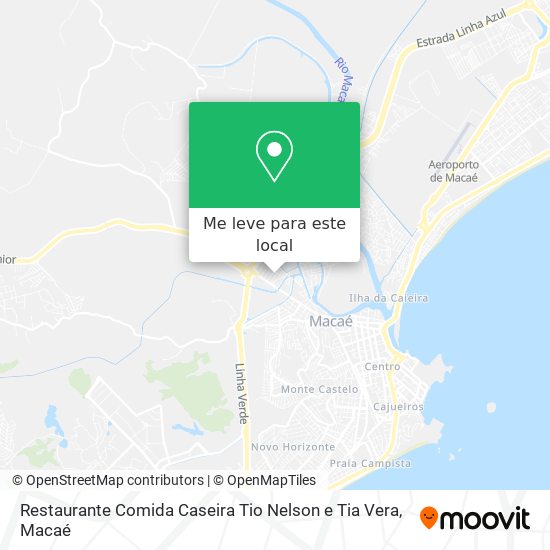 Restaurante Comida Caseira Tio Nelson e Tia Vera mapa