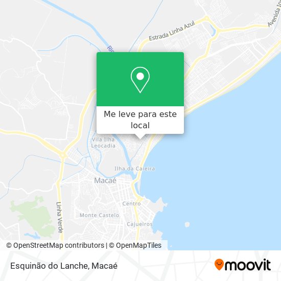 Esquinão do Lanche mapa