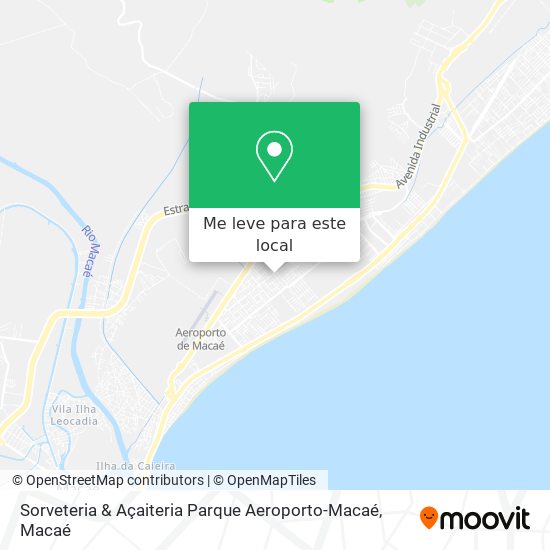 Sorveteria & Açaiteria Parque Aeroporto-Macaé mapa