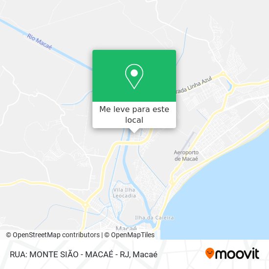 RUA: MONTE SIÃO - MACAÉ - RJ mapa
