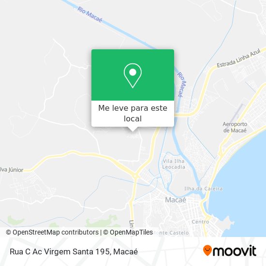 Rua C Ac Virgem Santa 195 mapa