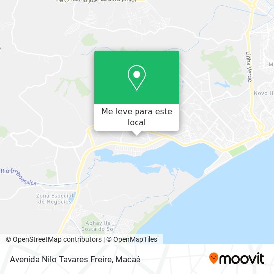 Avenida Nilo Tavares Freire mapa
