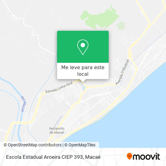 Escola Estadual Aroeira CIEP 393 mapa