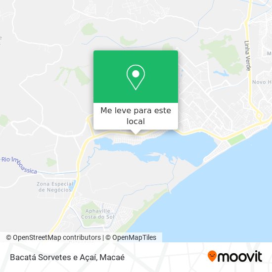 Bacatá Sorvetes e Açaí mapa