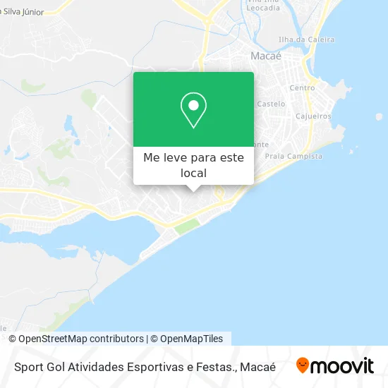 Sport Gol Atividades Esportivas e Festas. mapa