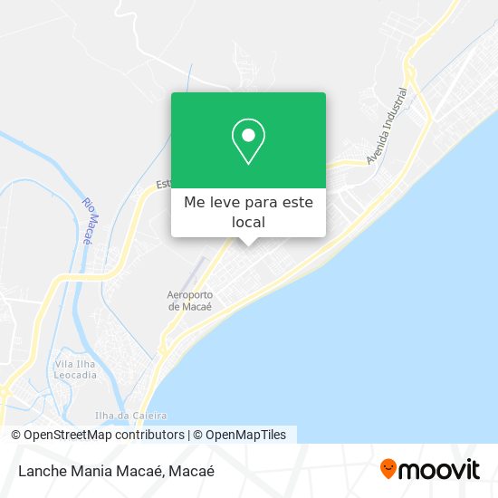 Lanche Mania Macaé mapa