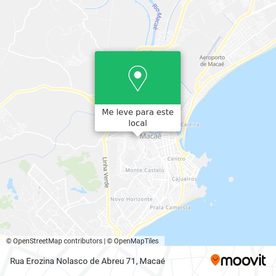 Rua Erozina Nolasco de Abreu 71 mapa