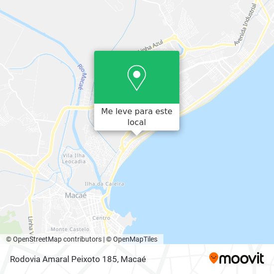 Rodovia Amaral Peixoto 185 mapa