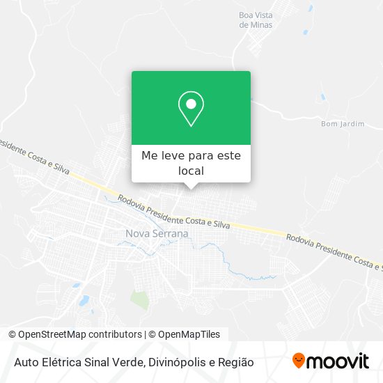 Auto Elétrica Sinal Verde mapa
