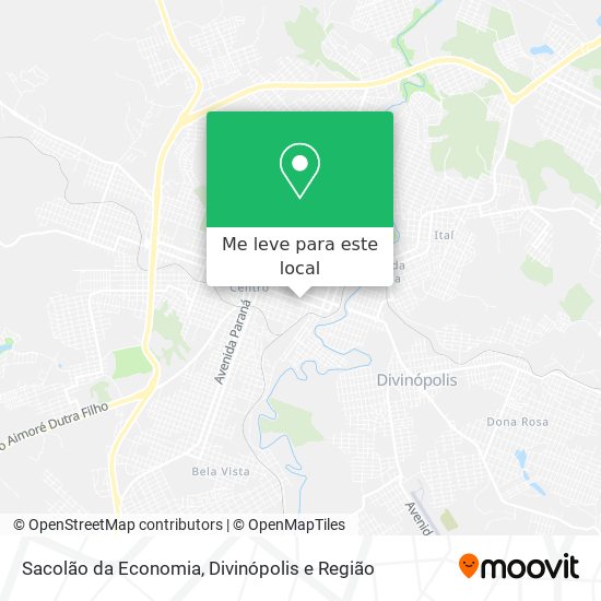 Sacolão da Economia mapa