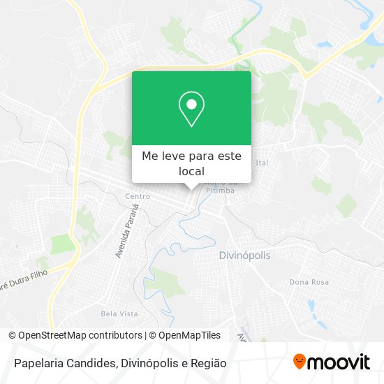 Papelaria Candides mapa