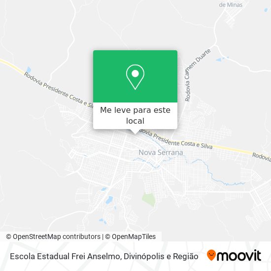 Escola Estadual Frei Anselmo mapa