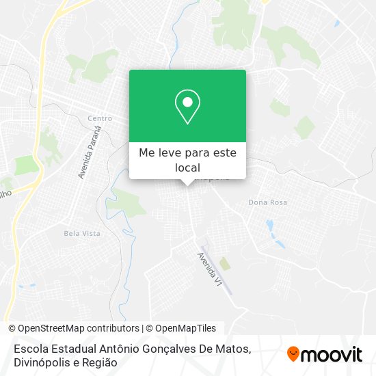 Escola Estadual Antônio Gonçalves De Matos mapa