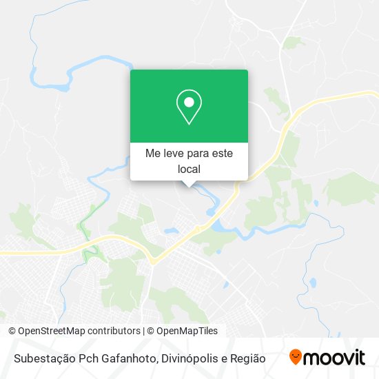 Subestação Pch Gafanhoto mapa