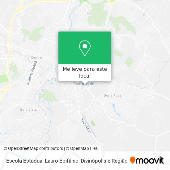 Escola Estadual Lauro Epifânio mapa
