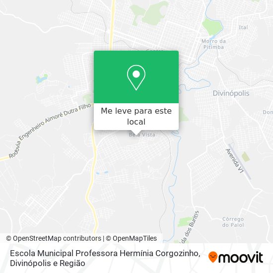 Escola Municipal Professora Hermínia Corgozinho mapa