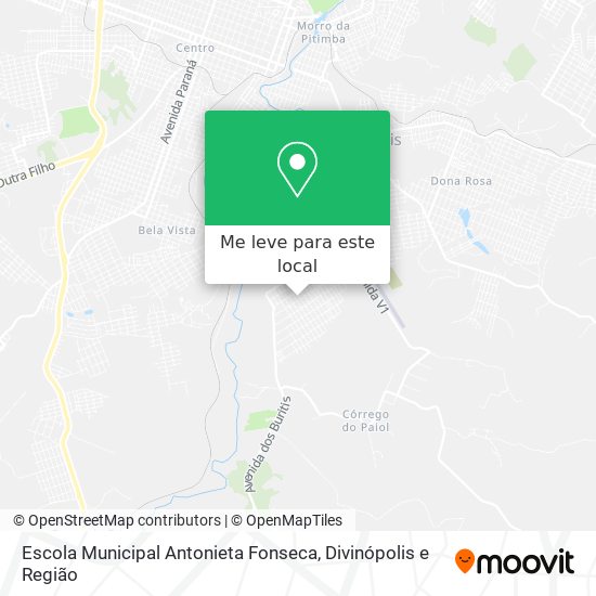 Escola Municipal Antonieta Fonseca mapa
