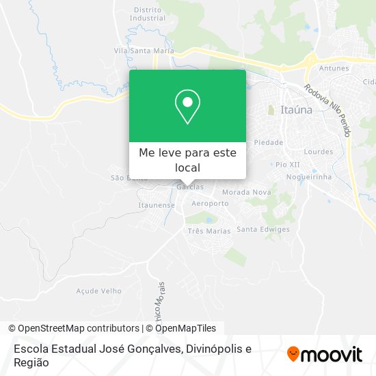 Escola Estadual José Gonçalves mapa