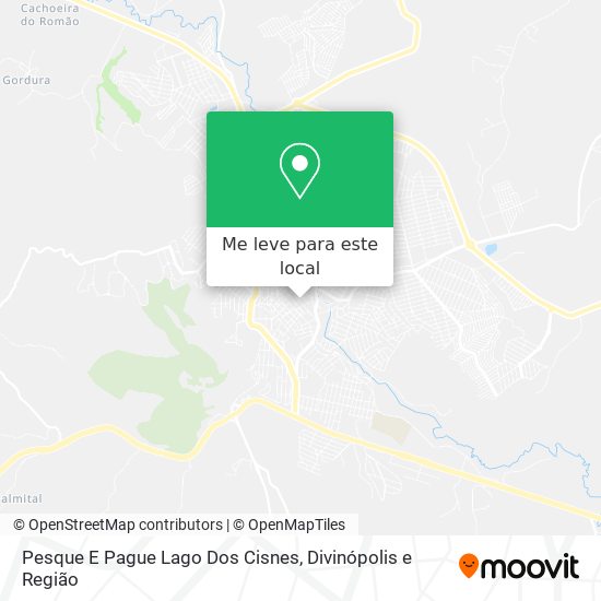 Pesque E Pague Lago Dos Cisnes mapa