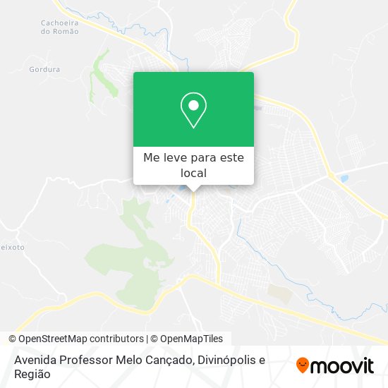 Avenida Professor Melo Cançado mapa