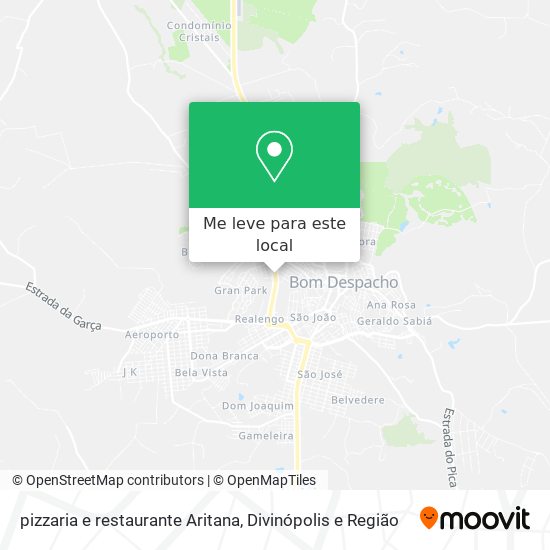 pizzaria e restaurante Aritana mapa