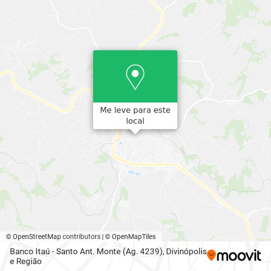 Banco Itaú - Santo Ant. Monte (Ag. 4239) mapa