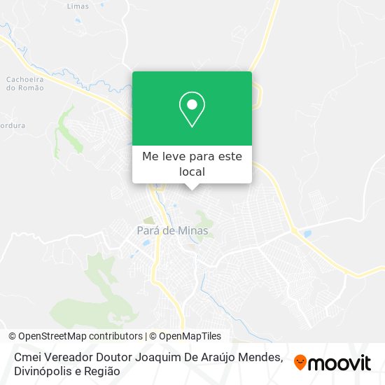 Cmei Vereador Doutor Joaquim De Araújo Mendes mapa