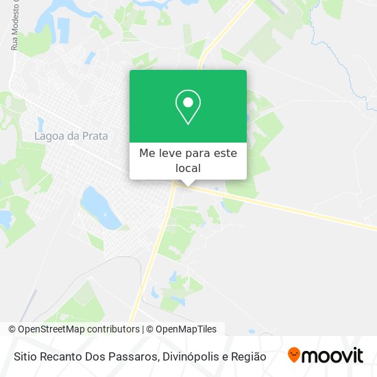 Sitio Recanto Dos Passaros mapa
