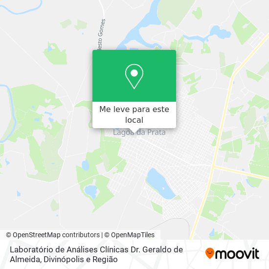 Laboratório de Análises Clínicas Dr. Geraldo de Almeida mapa