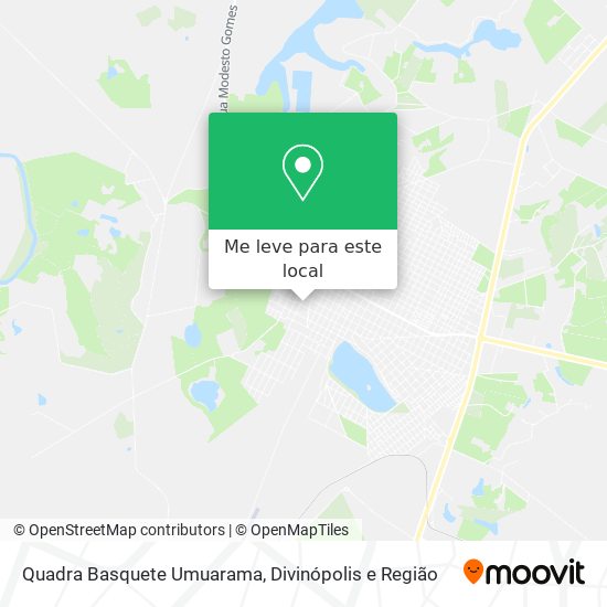 Quadra Basquete Umuarama mapa