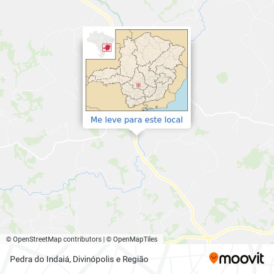 Pedra do Indaiá mapa