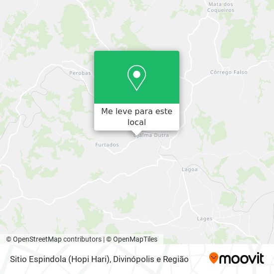 Sitio Espindola (Hopi Hari) mapa