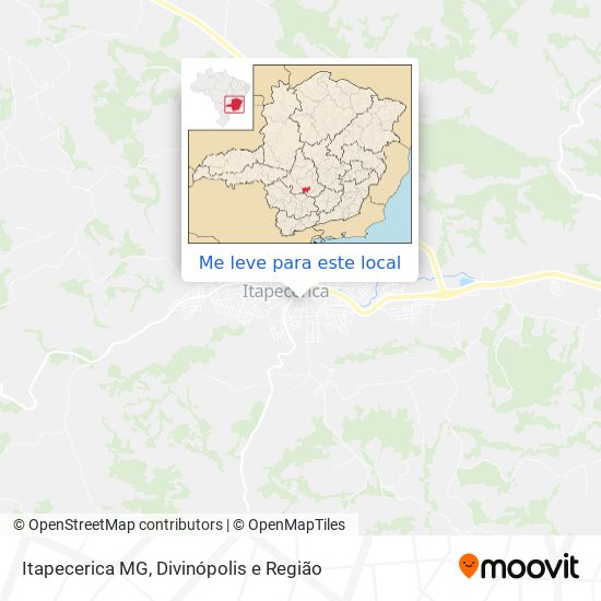 Itapecerica MG mapa