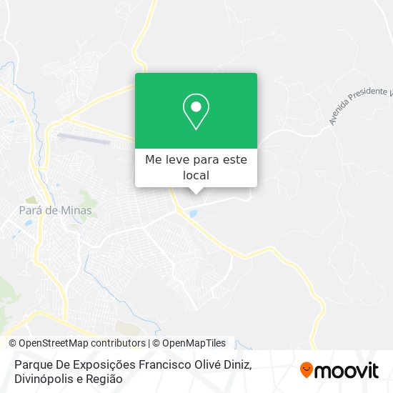 Parque De Exposições Francisco Olivé Diniz mapa