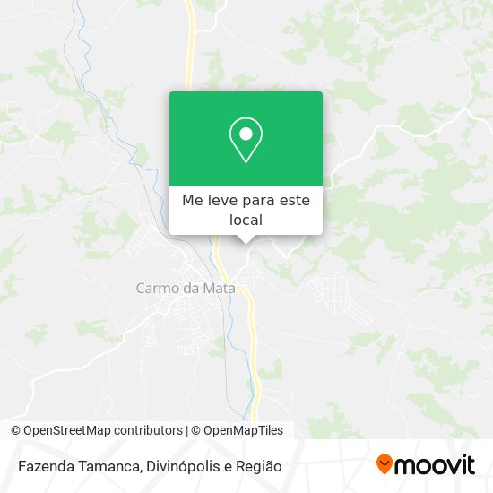 Fazenda Tamanca mapa
