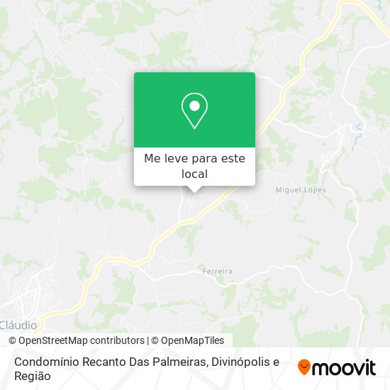 Condomínio Recanto Das Palmeiras mapa