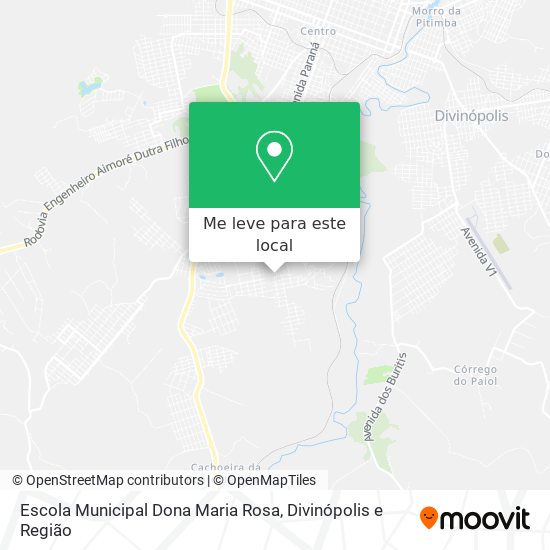 Escola Municipal Dona Maria Rosa mapa