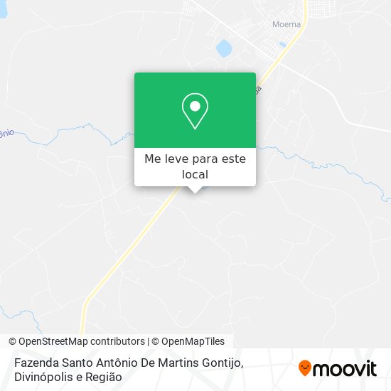 Fazenda Santo Antônio De Martins Gontijo mapa