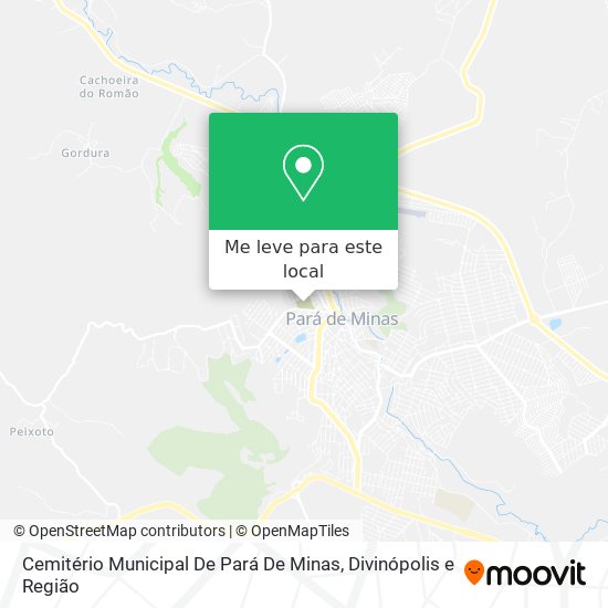 Cemitério Municipal De Pará De Minas mapa