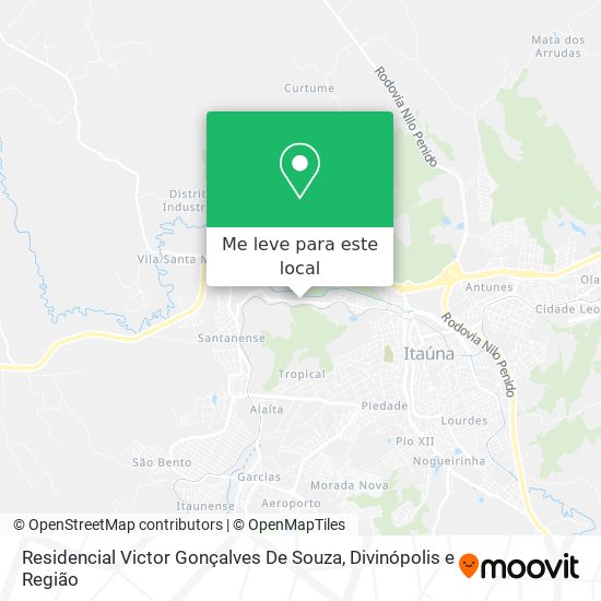 Residencial Victor Gonçalves De Souza mapa