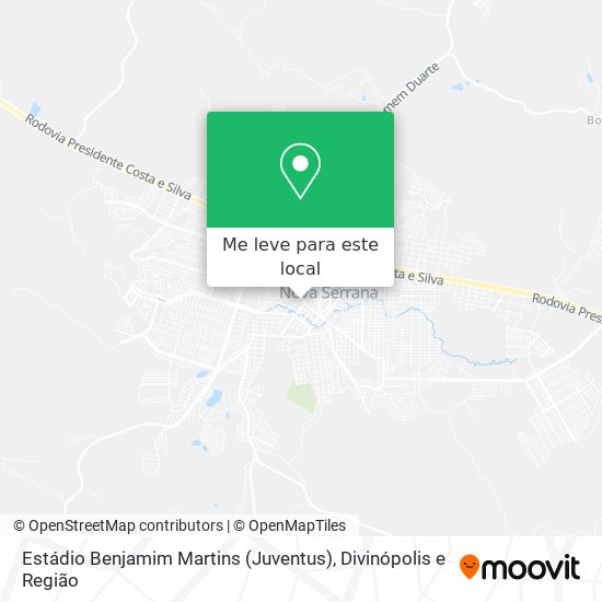 Estádio Benjamim Martins (Juventus) mapa