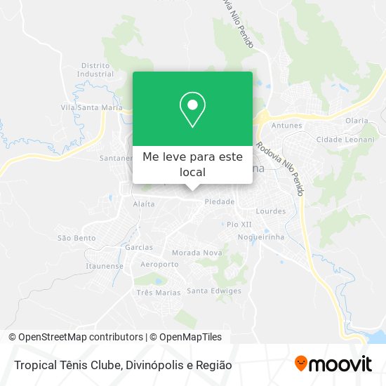 Tropical Tênis Clube mapa