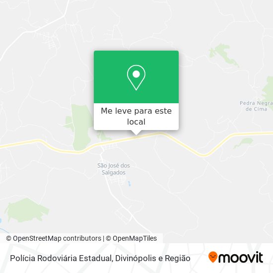 Polícia Rodoviária Estadual mapa